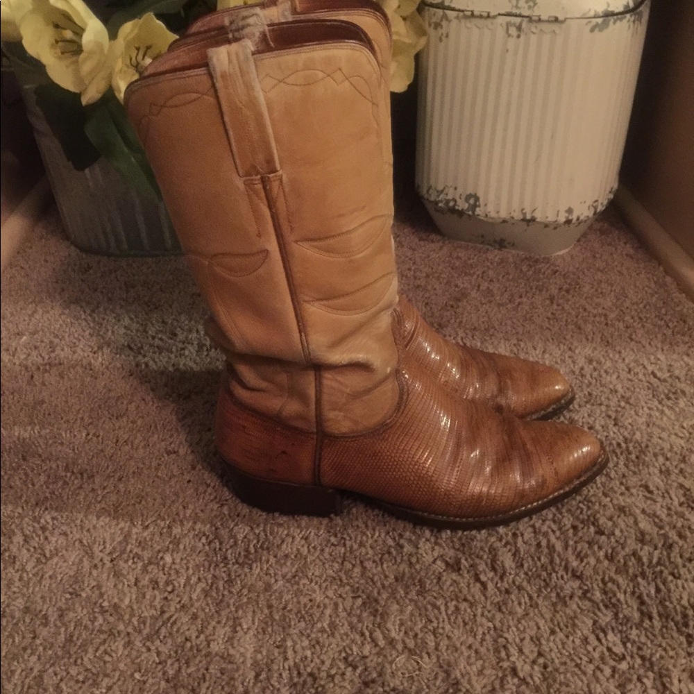 Lucchese lizard skin boots
